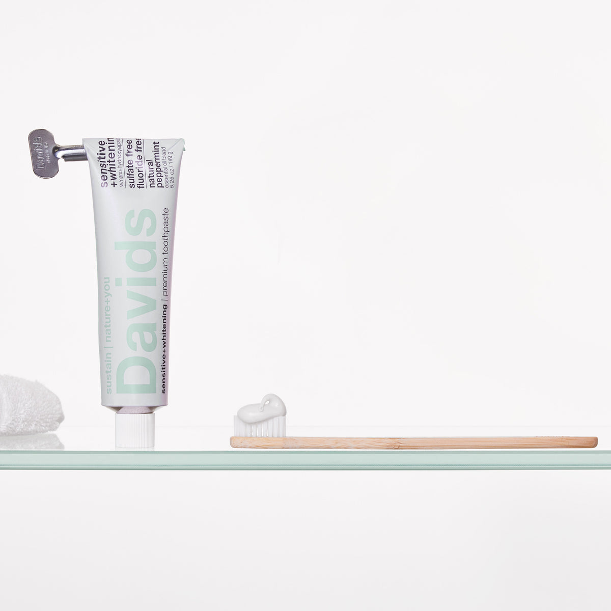 Davids premium bamboo toothbrush / adult soft / single