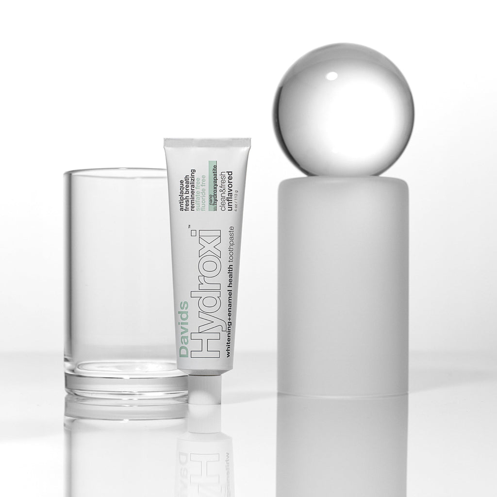 Davids Hydroxi™ whitening+enamel health nano hydroxyapatite premium toothpaste/unflavored