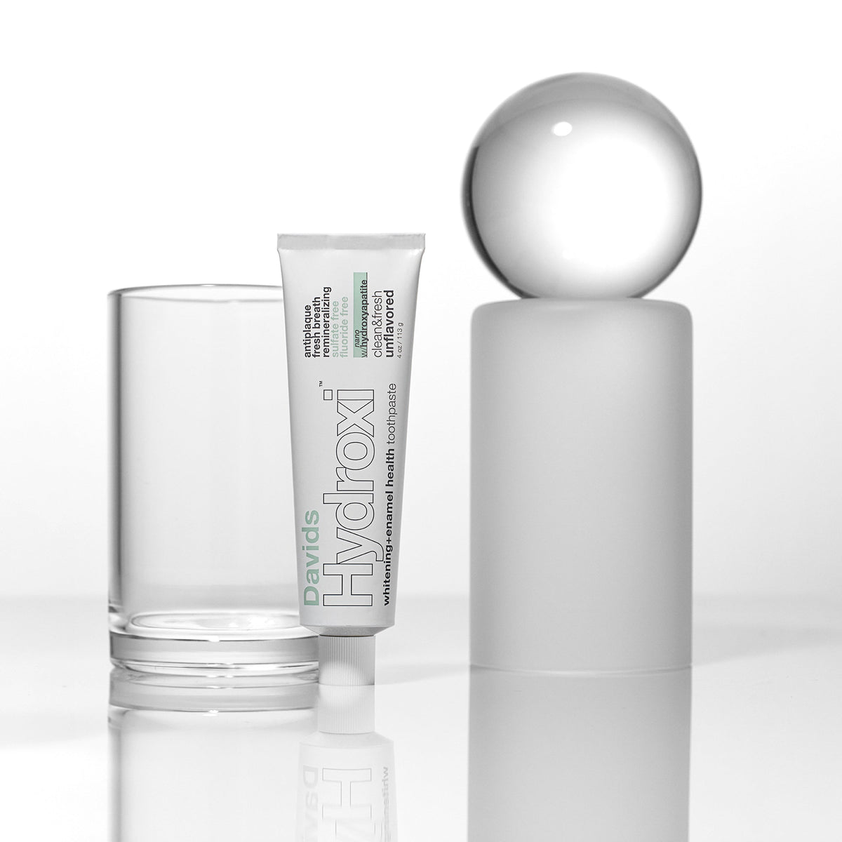 Davids Hydroxi™ whitening+enamel health nano hydroxyapatite premium toothpaste/unflavored