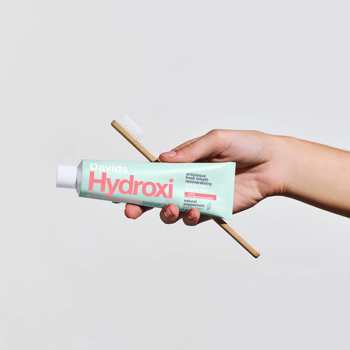 Davids Hydroxi™ gum health+whitening nano hydroxyapatite premium toothpaste / peppermint