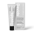 Davids travel size premium toothpaste / charcoal+peppermint