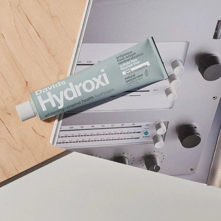 Davids Hydroxi™ whitening+enamel health nano hydroxyapatite premium toothpaste / peppermint