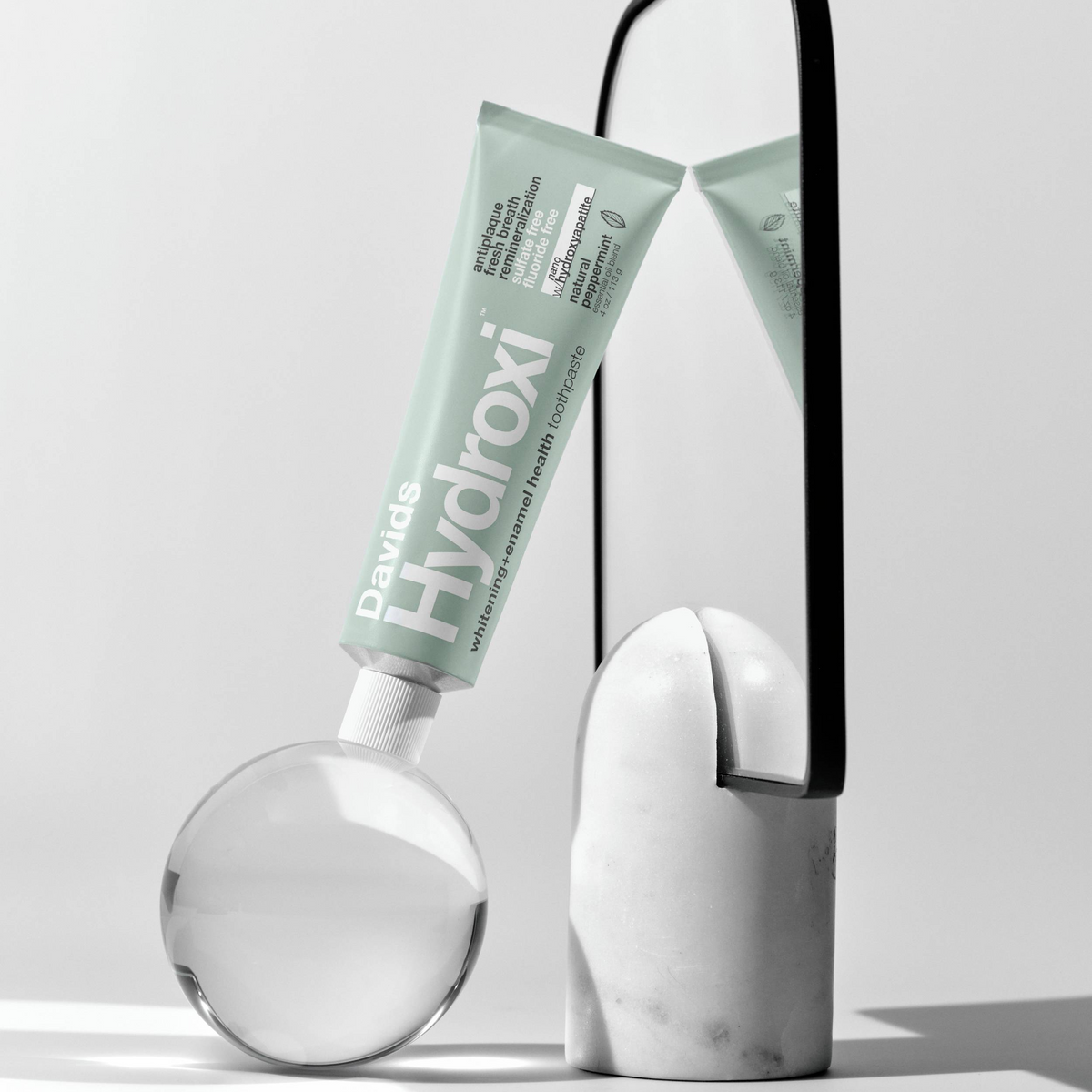 Davids Hydroxi™ whitening+enamel health nano hydroxyapatite premium toothpaste / peppermint