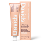Davids fluoride free herbal citrus peppermint toothpaste