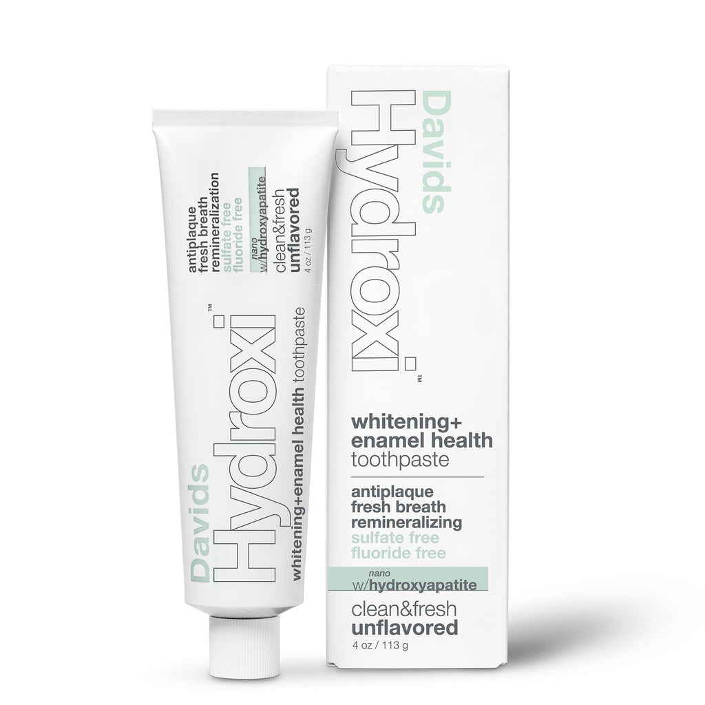 Davids Hydroxi™ whitening+enamel health nano hydroxyapatite premium toothpaste/unflavored