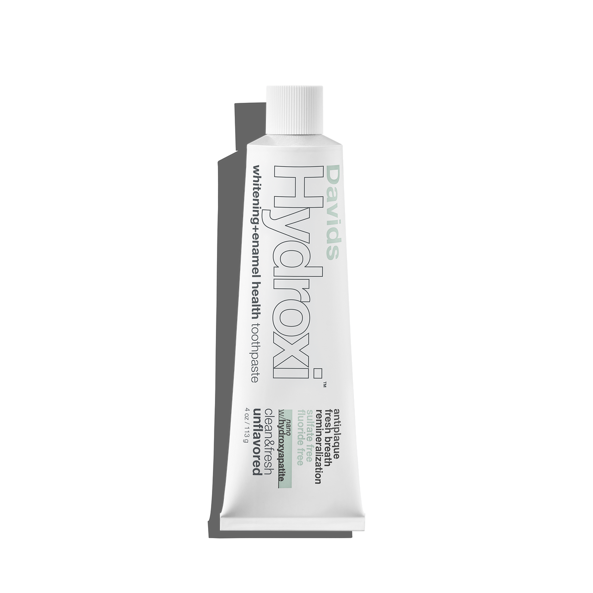 Davids Hydroxi™ whitening+enamel health nano hydroxyapatite premium toothpaste/unflavored