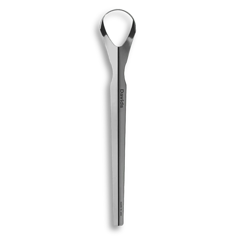 Davids stainless steel tongue scraper
