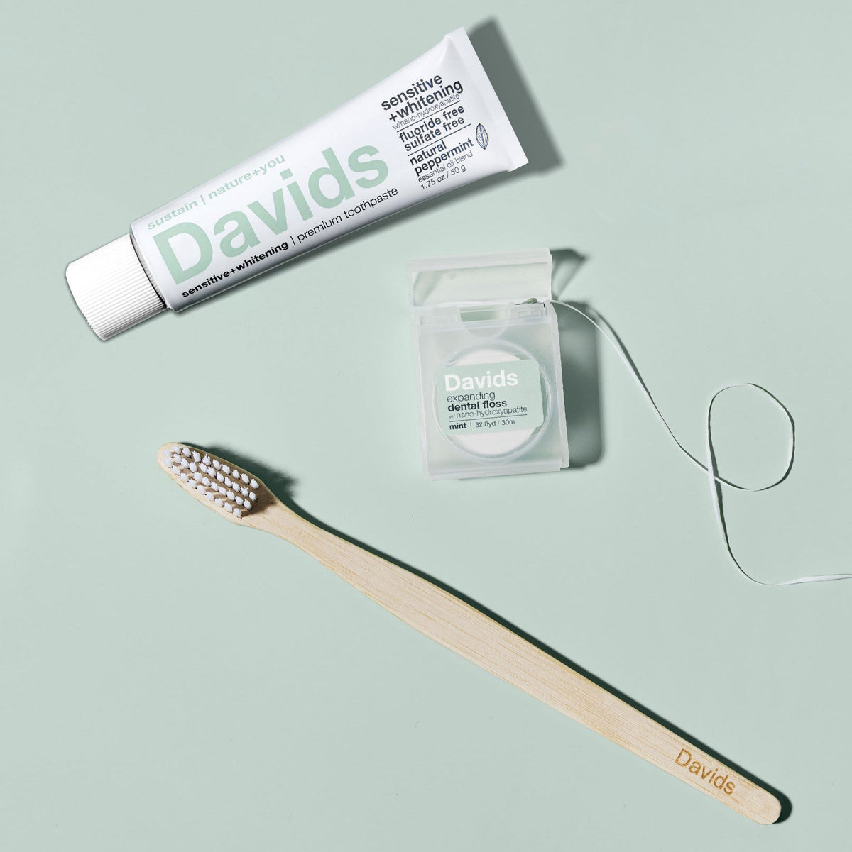 Hydroxi™ Travel Bundle / nano hydroxyapatite toothpaste, floss + toothbrush