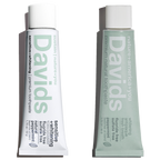 Davids travel size premium toothpaste / duo / 1.75 oz